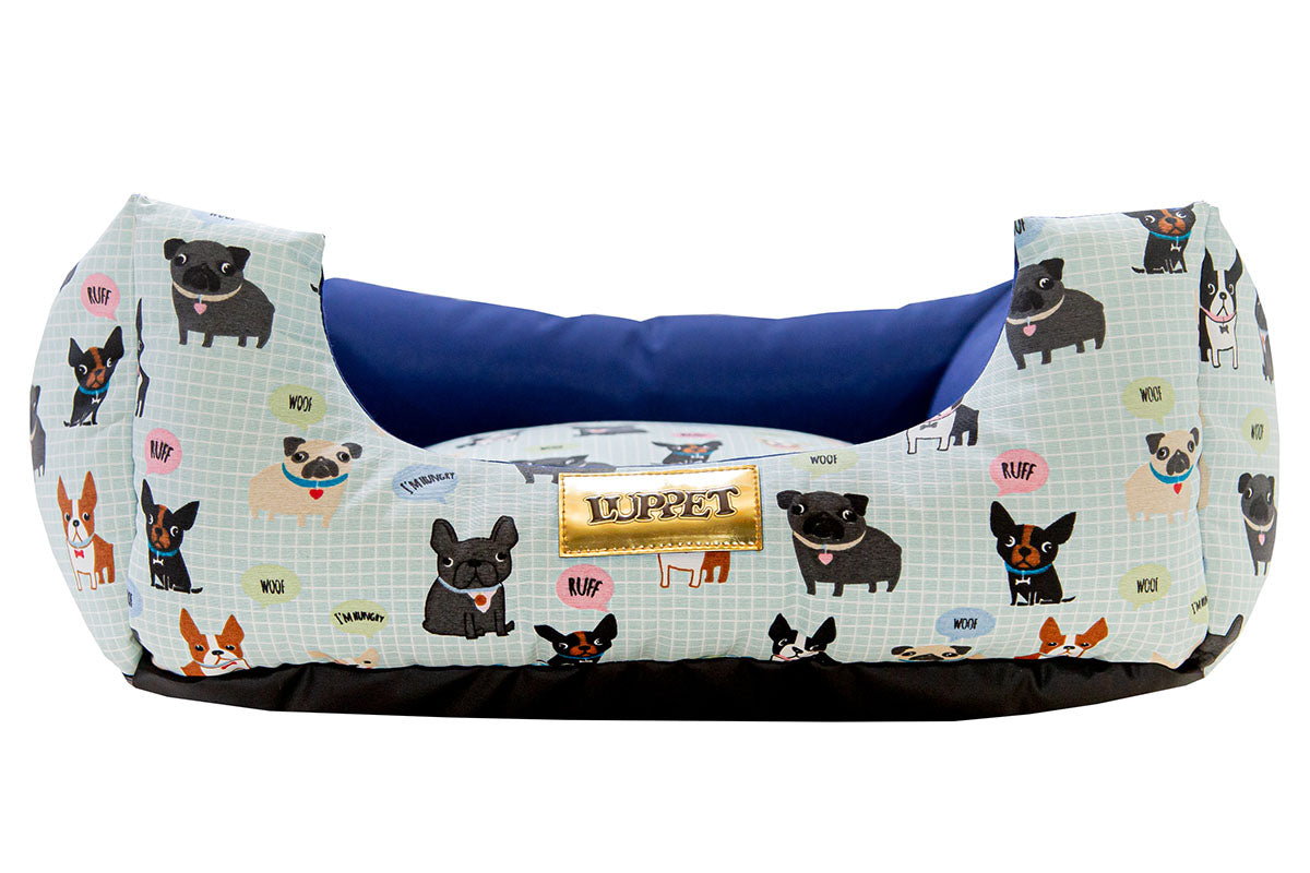 Kit Enxoval Completo para Cachorro 100% Impermeável Luppet Azul Cachorrinho Tam