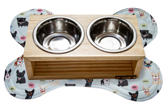 Kit Enxoval Completo para Cachorro 100% Impermeável Luppet Azul Cachorrinho Tam