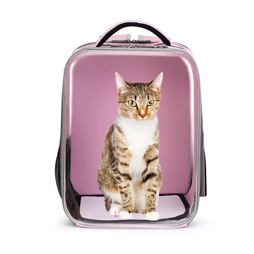 MOCHILA PET BOLSA TRANSPORTE CAO GATO CACHORRO ASTRONAUTA TRANSPARENTE (4950)